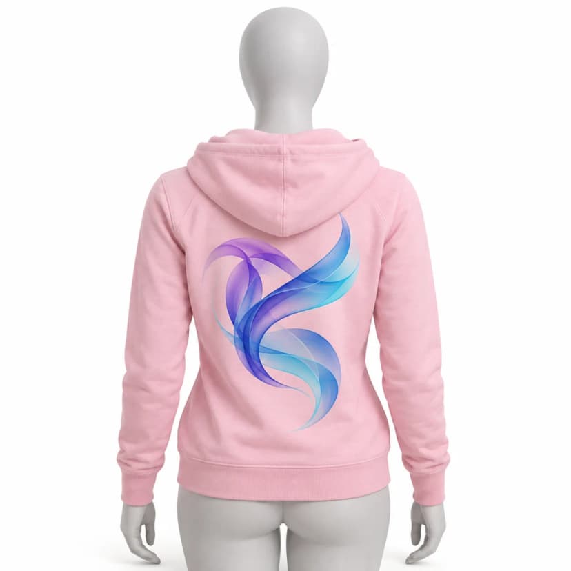 Bluza damska z kapturem JHK Kangaroo Lady z nadrukiem