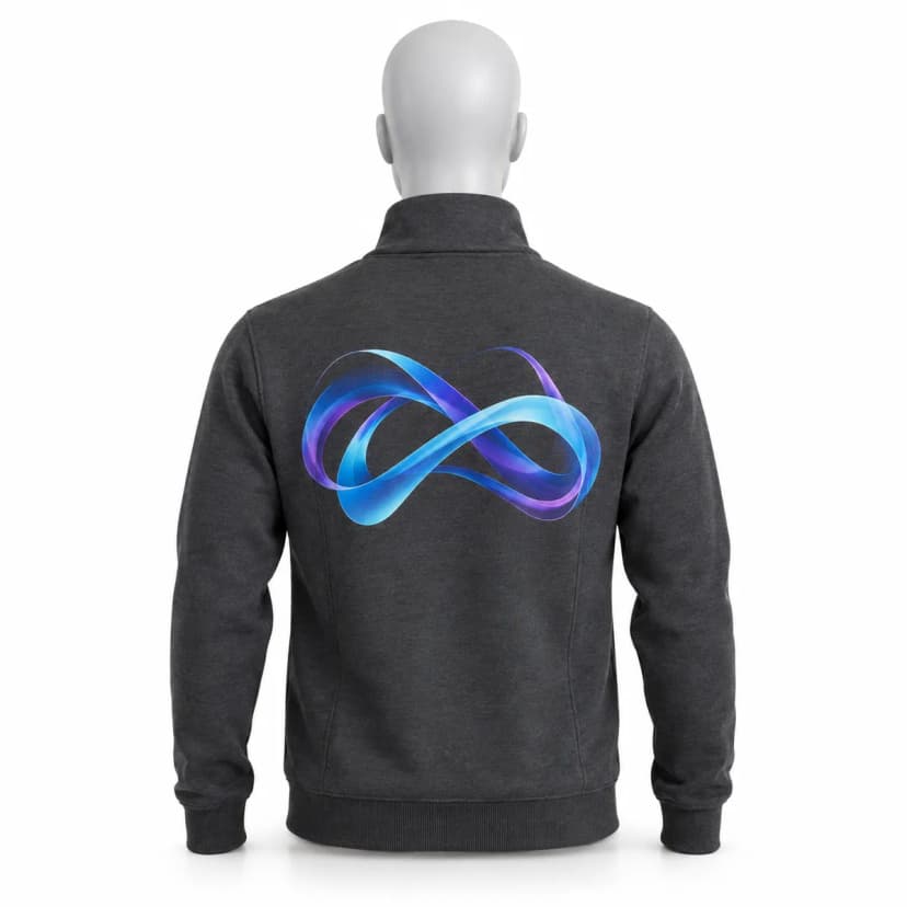 Bluza rozpinana JHK Full Zip z nadrukiem