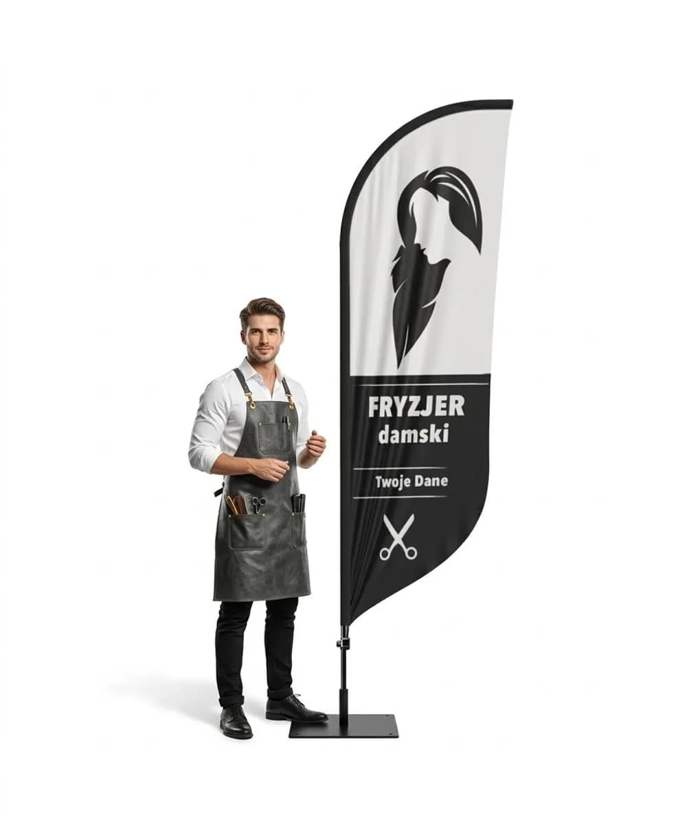 Winder reklamowy – Fryzjer – wzór 5 – zestaw konfigurowalny