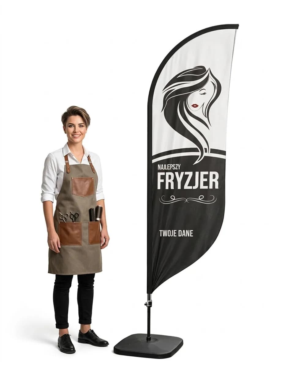 Winder reklamowy – Fryzjer – wzór 6 – zestaw konfigurowalny