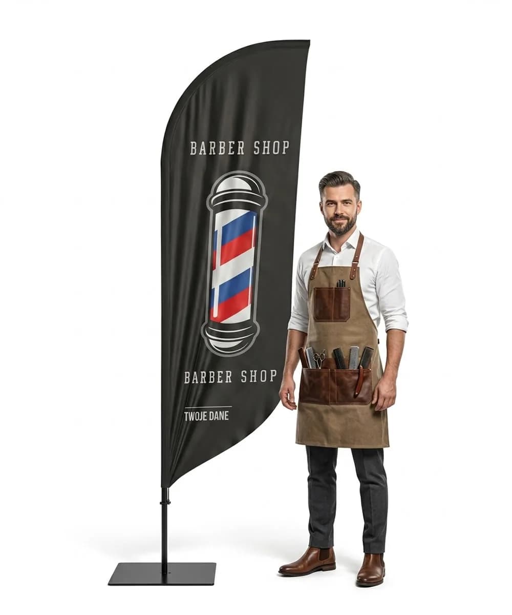 Winder reklamowy – Barber – wzór 3 – zestaw konfigurowalny