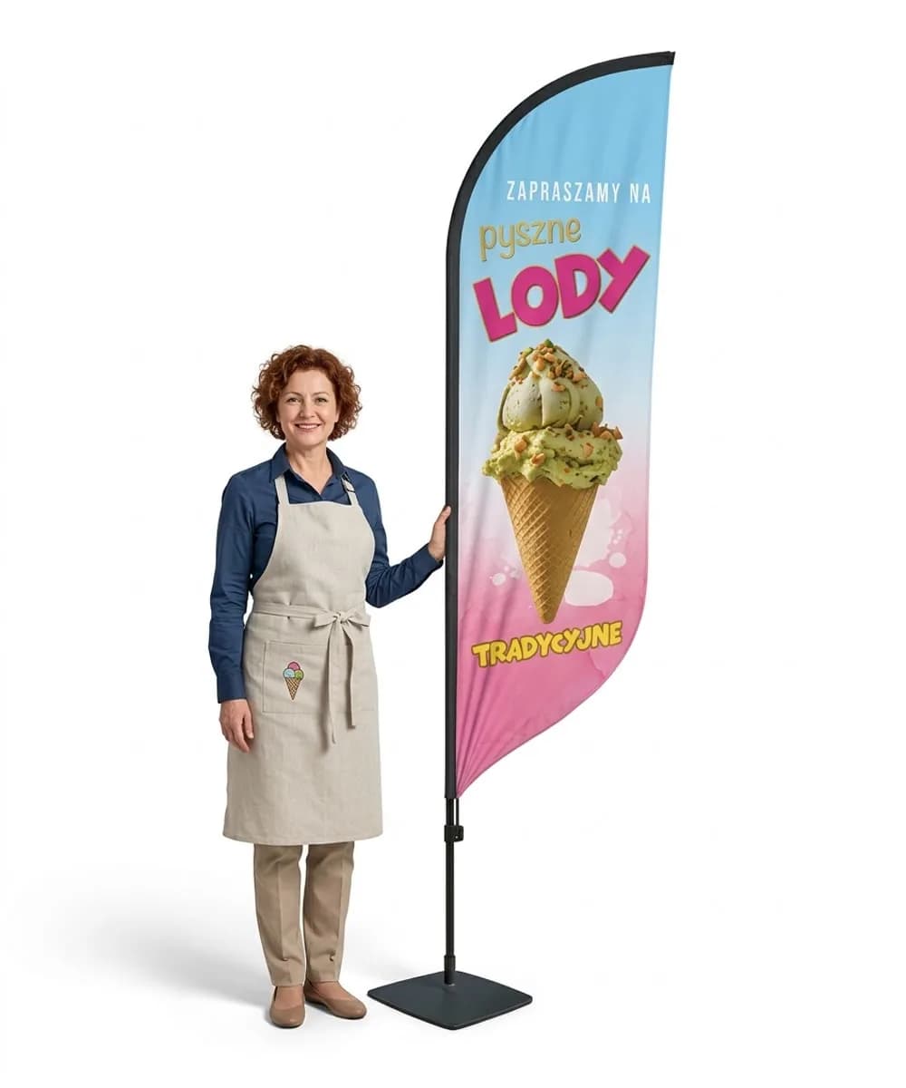 Winder reklamowy – Lody – wzór 1 – zestaw konfigurowalny