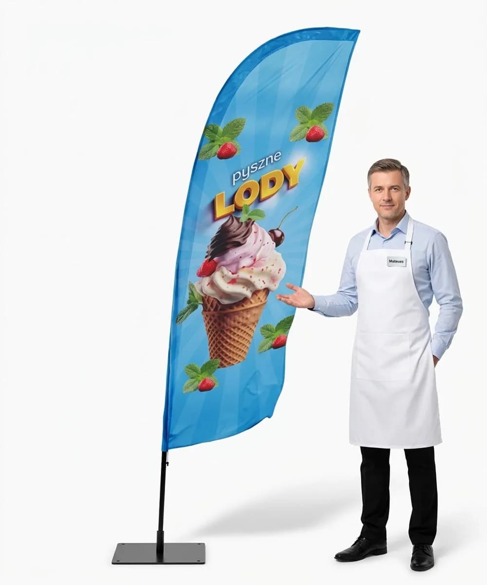 Winder reklamowy – Lody – wzór 5 – zestaw konfigurowalny