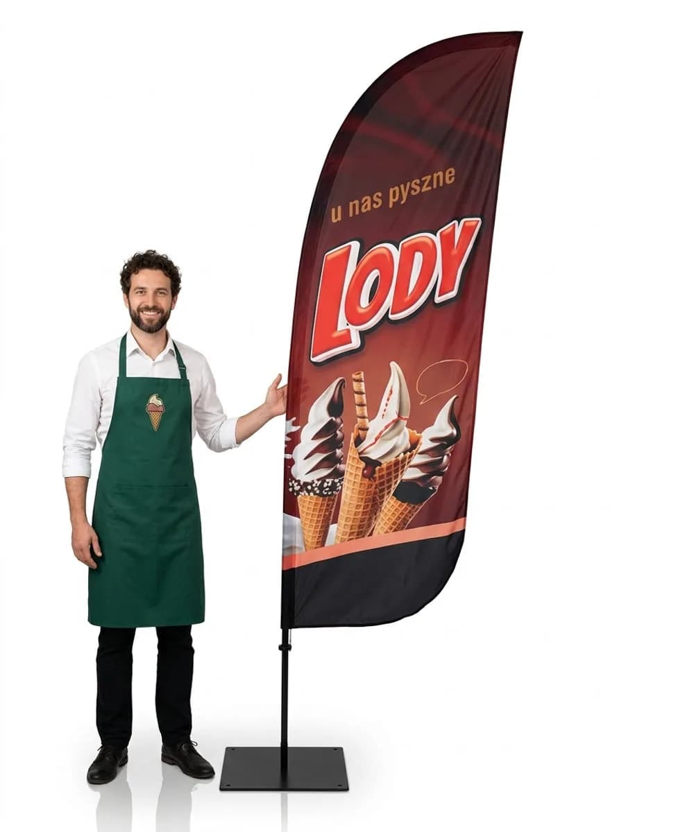 Winder reklamowy – Lody – wzór 10 – zestaw konfigurowalny