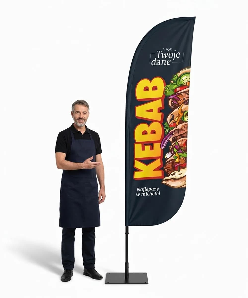 Winder reklamowy – Kebab – wzór 2 – zestaw konfigurowalny