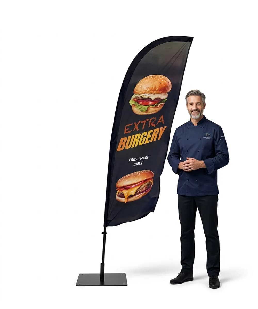 Winder reklamowy – Hamburgery fast food – wzór 1 – zestaw konfigurowalny