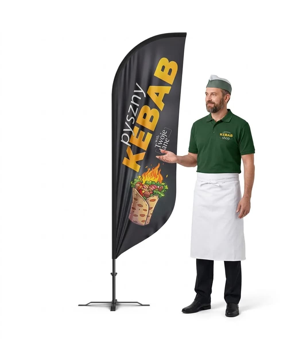 Winder reklamowy – Kebab – wzór 1 – zestaw konfigurowalny