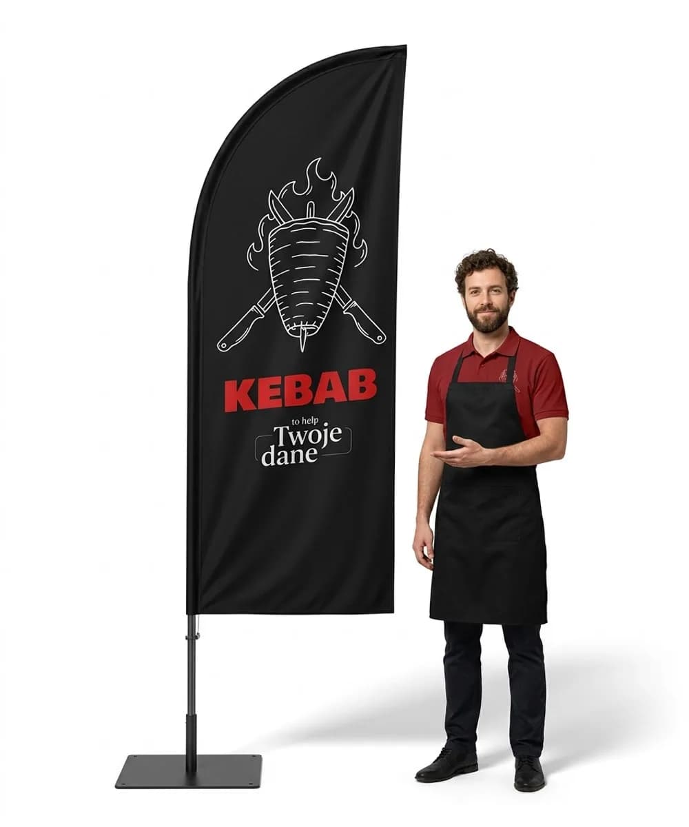 Winder reklamowy – Kebab – wzór 6 – zestaw konfigurowalny