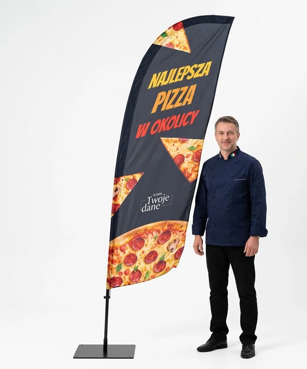 Winder reklamowy – Pizza – wzór 1 – zestaw konfigurowalny