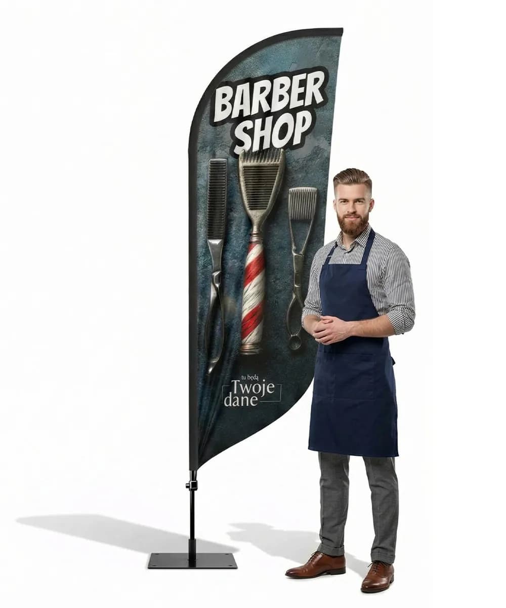 Winder reklamowy – Barber – wzór 18 – zestaw konfigurowalny