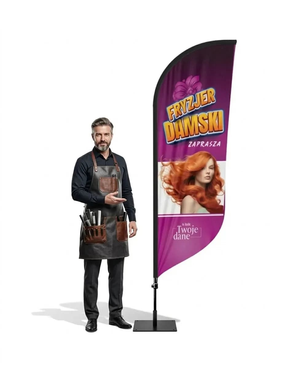 Winder reklamowy – Fryzjer – wzór 9 – zestaw konfigurowalny