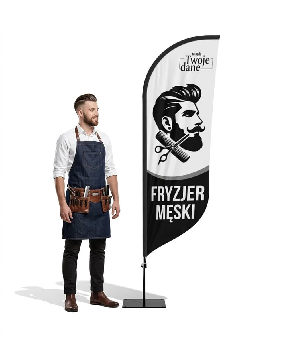Winder reklamowy – Barber – wzór 21 – zestaw konfigurowalny