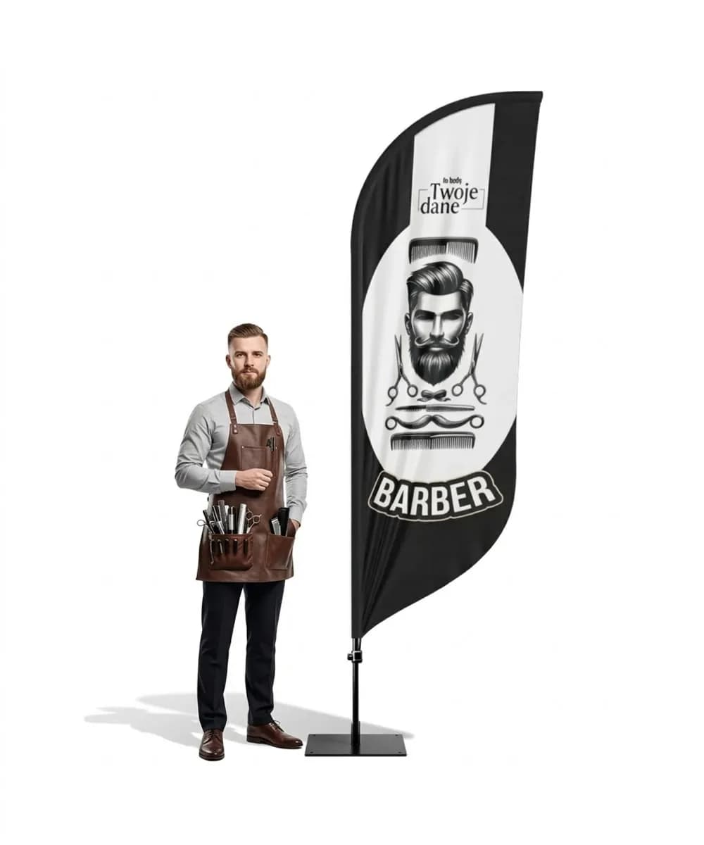 Winder reklamowy – Barber – wzór 23 – zestaw konfigurowalny