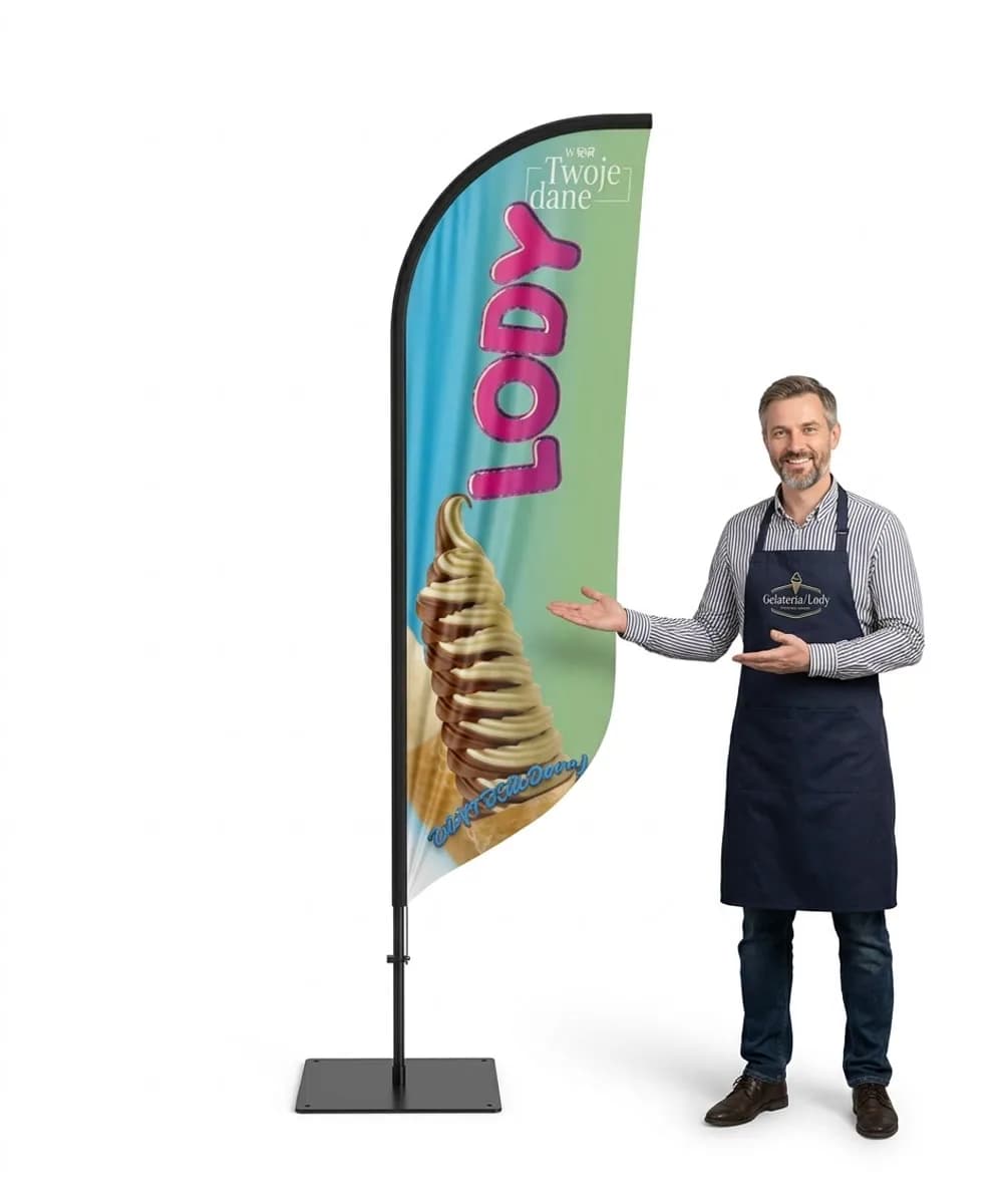 Winder reklamowy – Lody – wzór 23 – zestaw konfigurowalny
