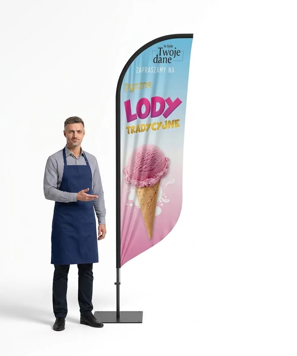 Winder reklamowy – Lody – wzór 32 – zestaw konfigurowalny