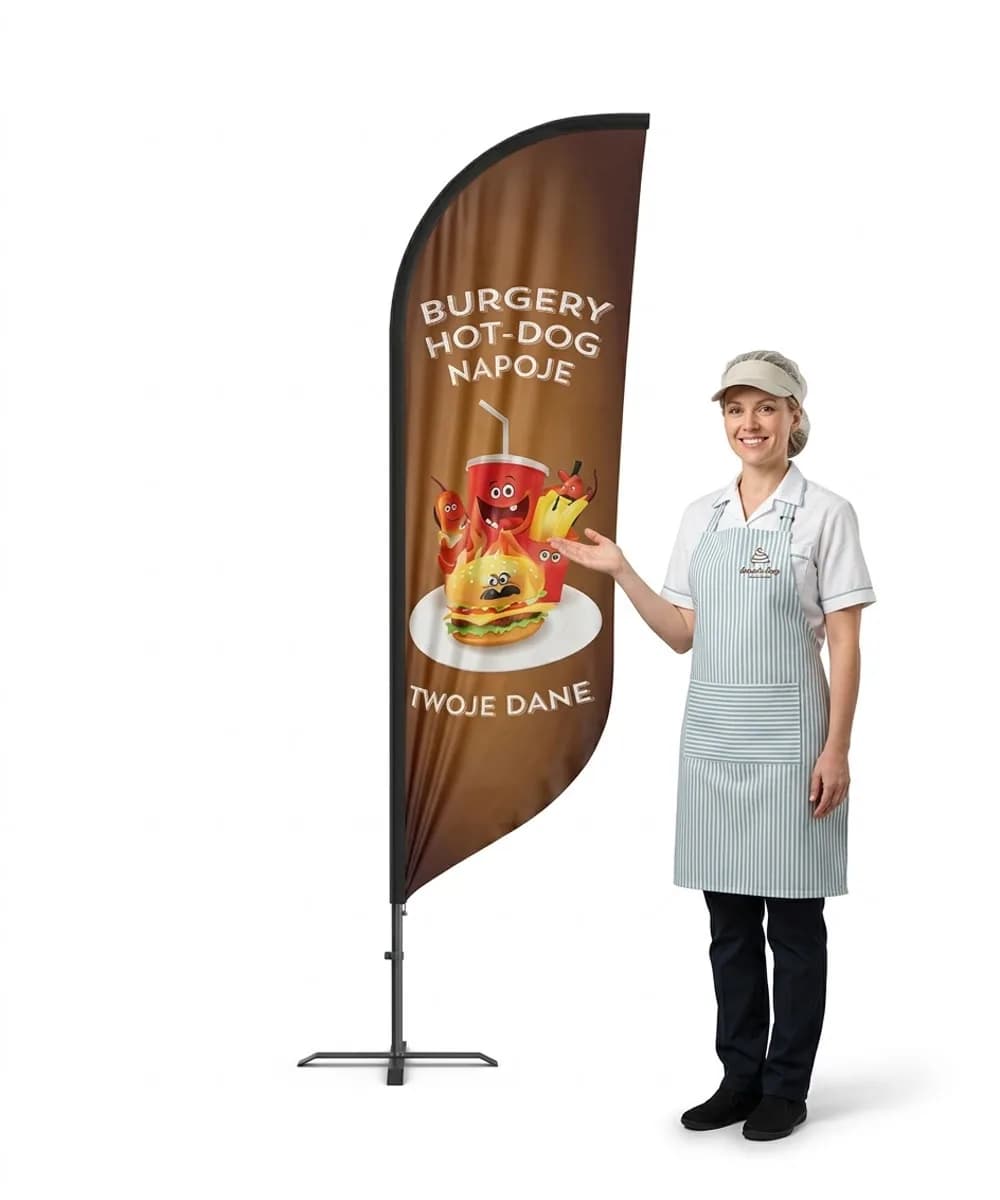 Winder reklamowy – Lody Fast food – wzór 42 – zestaw konfigurowalny