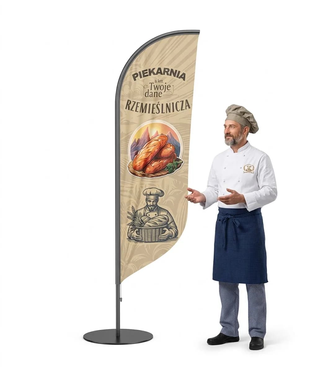 Winder reklamowy – Piekarnia rzemieślnicza – wzór 1 – zestaw konfigurowalny