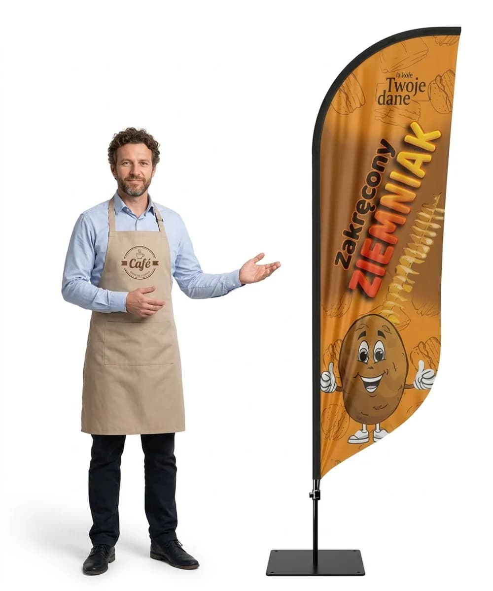 Winder reklamowy – Zakręcony Ziemniak reklama – wzór 3 – zestaw konfigurowalny