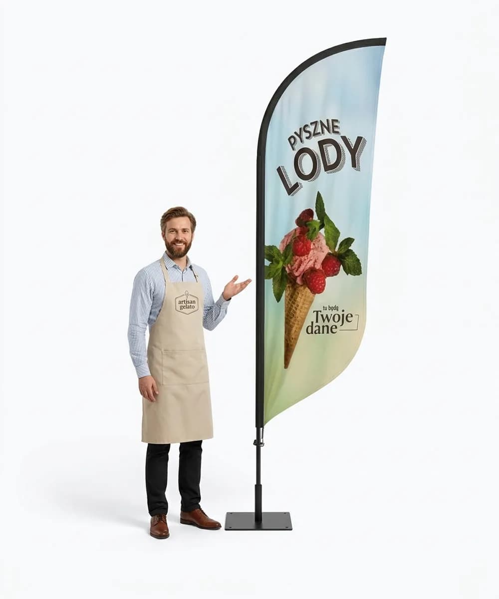 Winder reklamowy – Lody Reklama – wzór 27 – zestaw konfigurowalny
