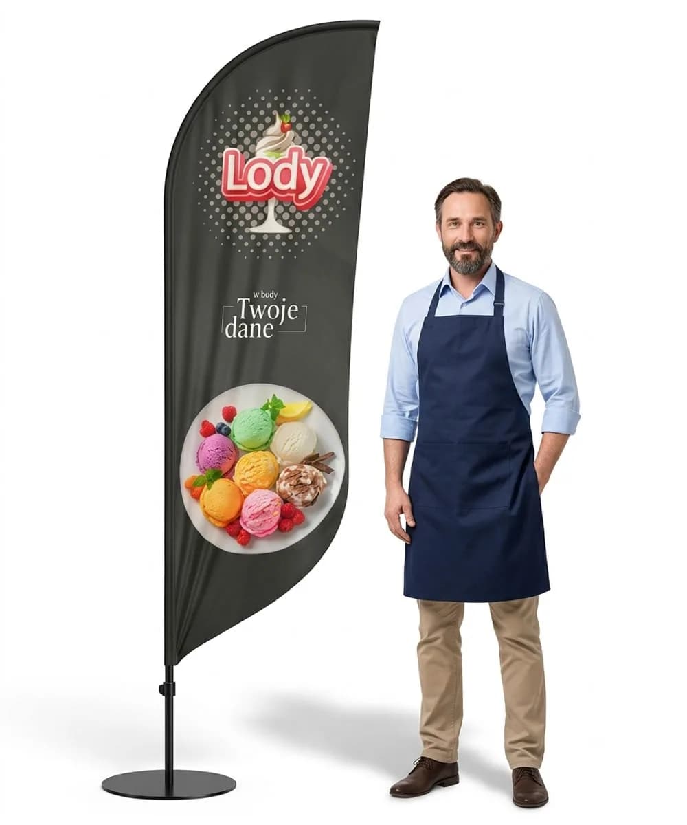Winder reklamowy – Lody Reklama – wzór 35 – zestaw konfigurowalny