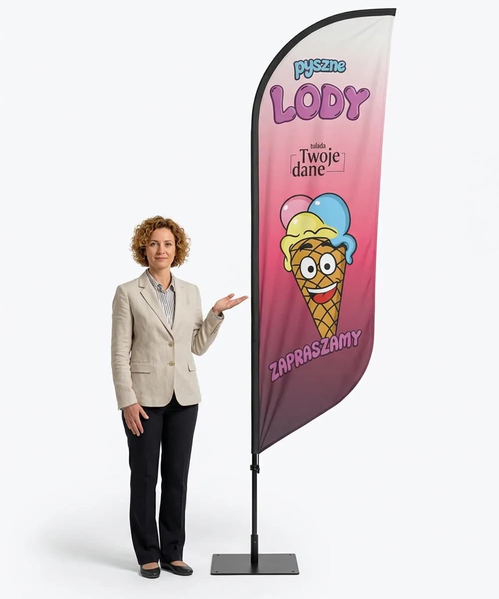 Winder reklamowy – Lody Reklama – wzór 38 – zestaw konfigurowalny