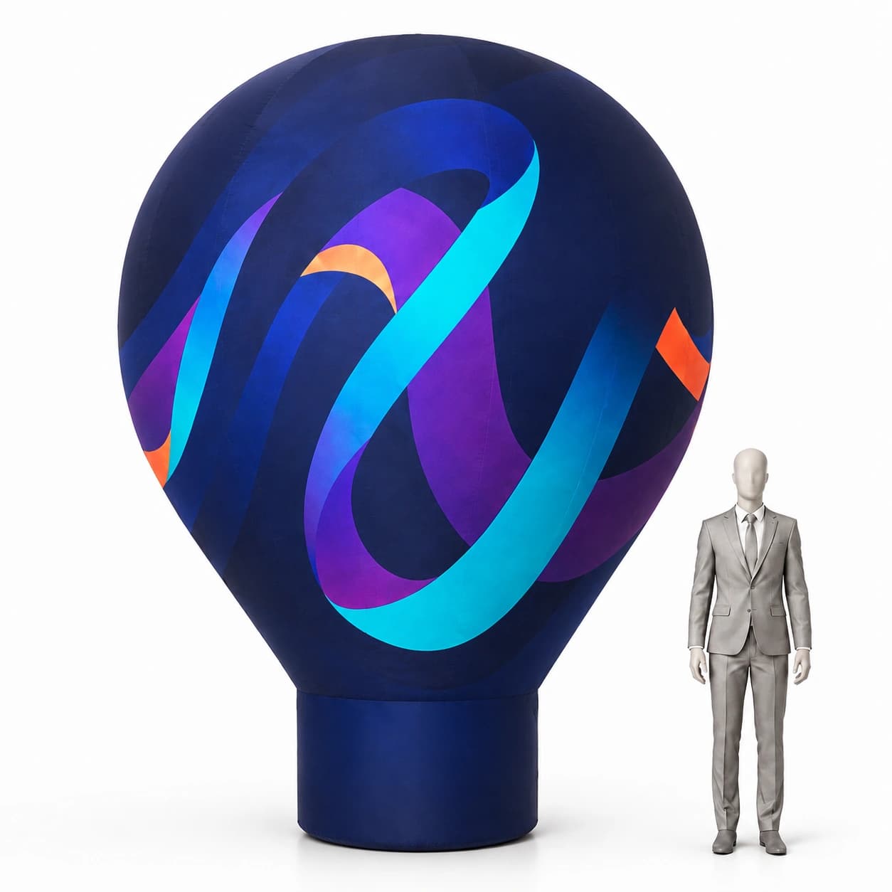 Balon reklamowy nadmuchiwany 4m Standard z nadrukiem