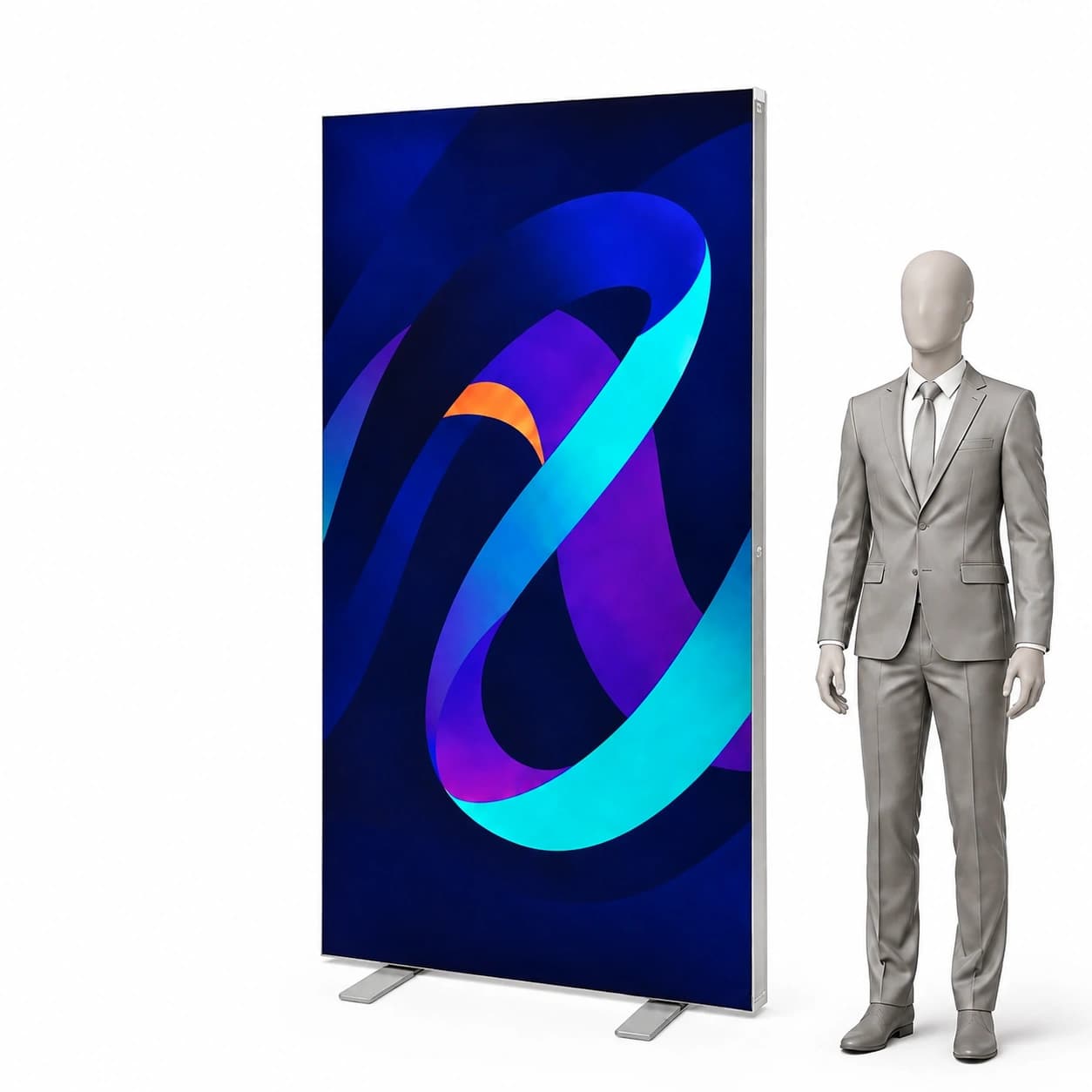 Kaseton Podświetlany LED BOX Premium | Dwustronny + Torba na kółkach Premium