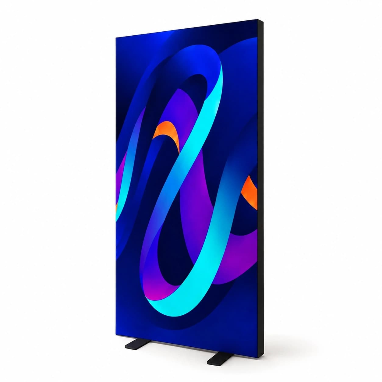 STAND LED BOX - CZARNY