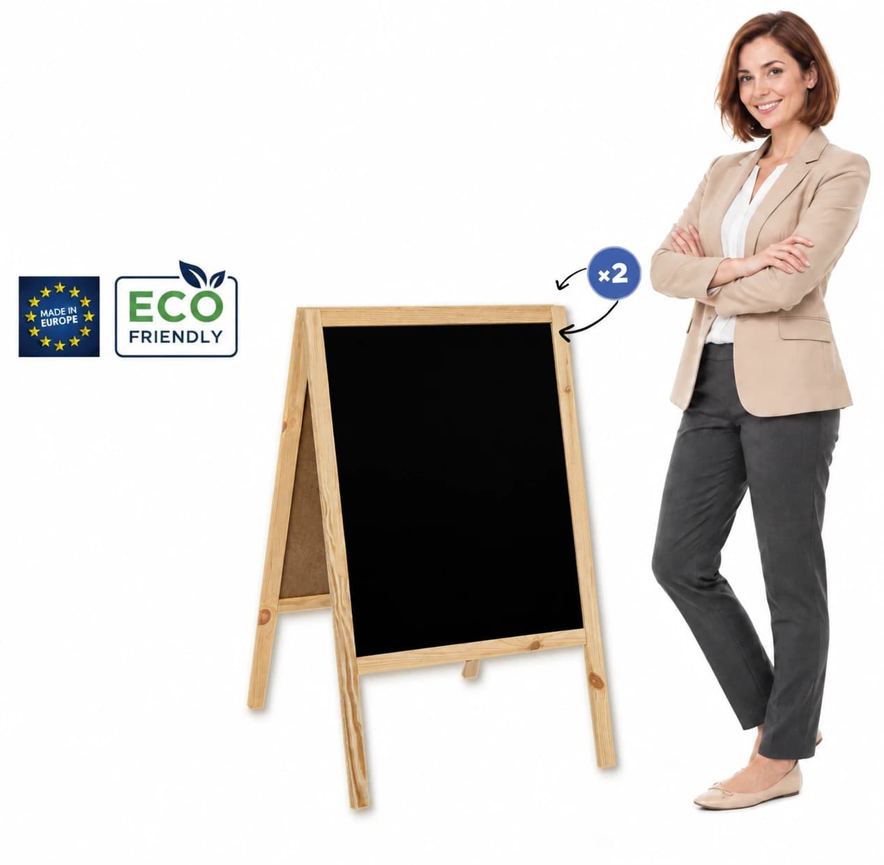 Potykacz drewniany Classic M (60x100 cm)