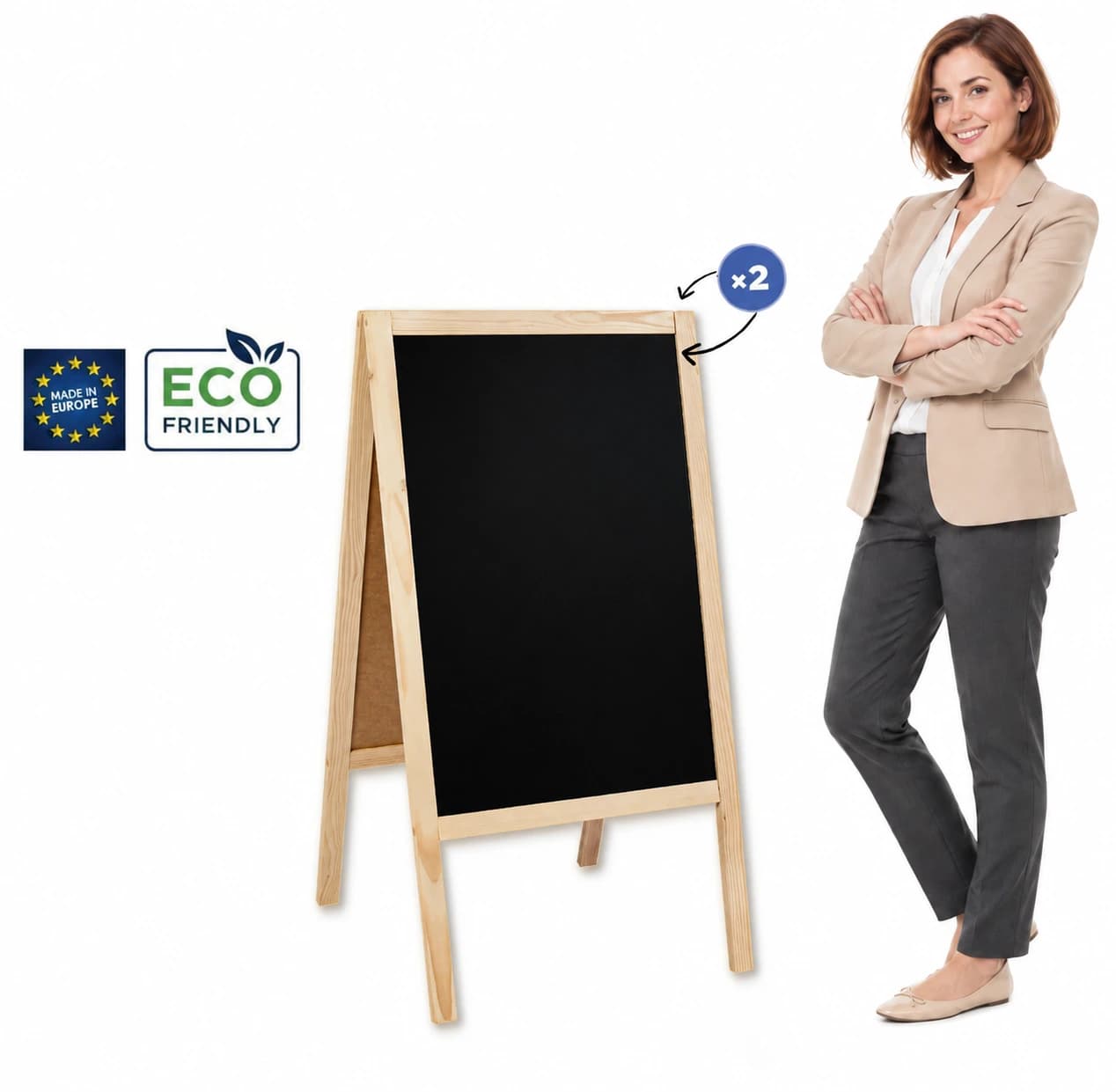 Potykacz drewniany Classic L (61x118 cm)