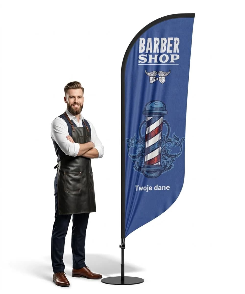 Winder reklamowy – Barber – wzór 8 – zestaw konfigurowalny
