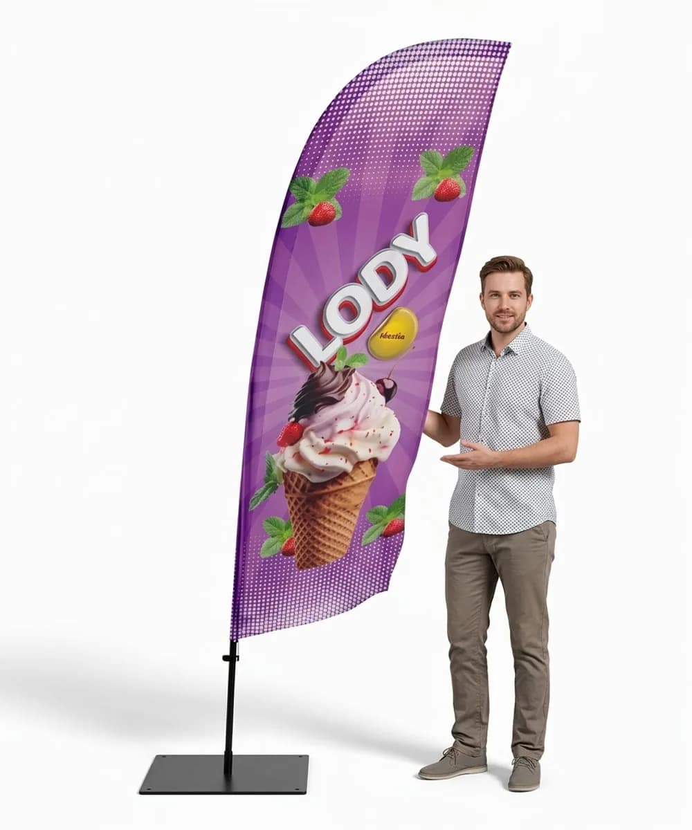 Winder reklamowy – Lody – wzór 6 – zestaw konfigurowalny