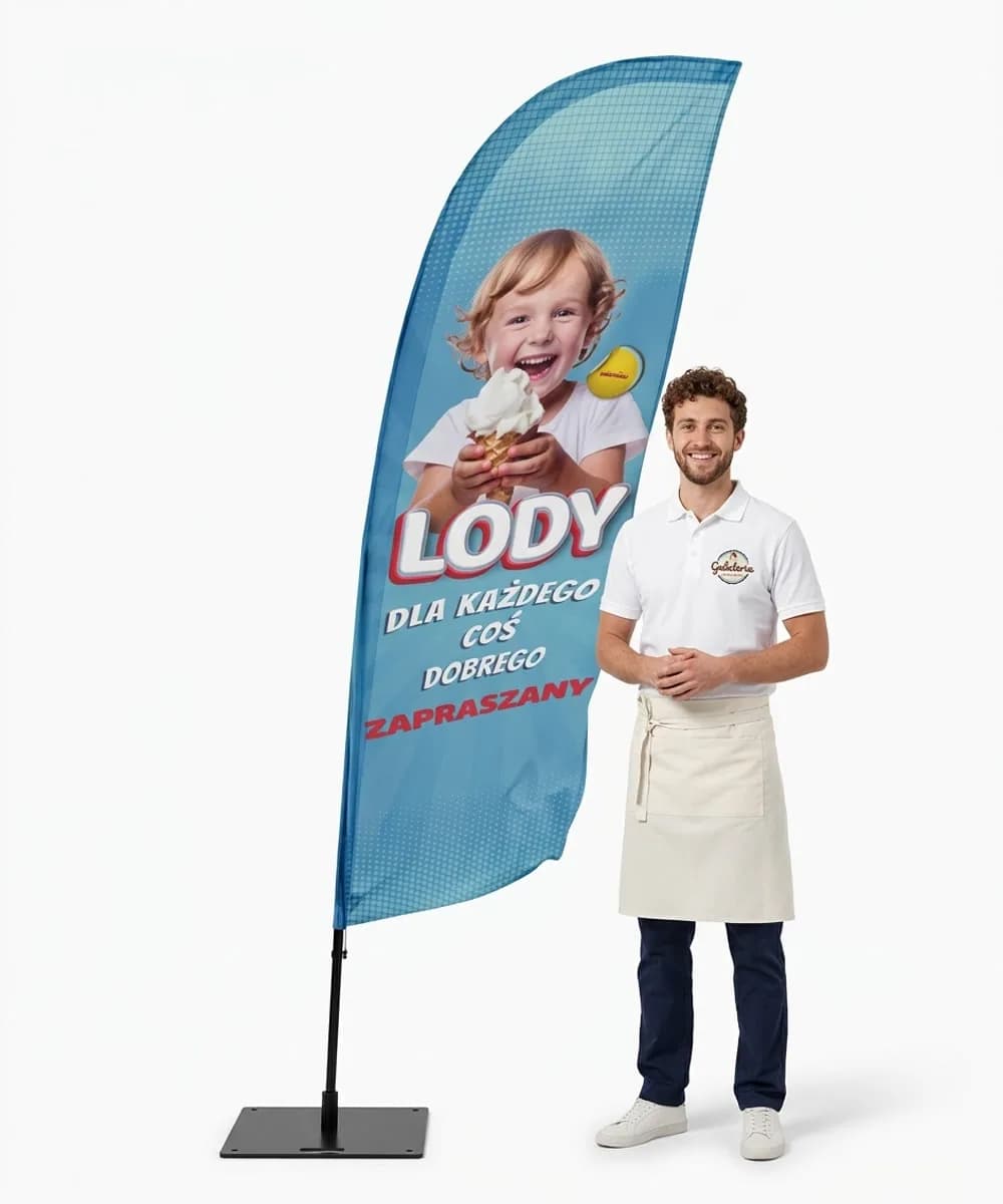 Winder reklamowy – Lody – wzór 8 – zestaw konfigurowalny