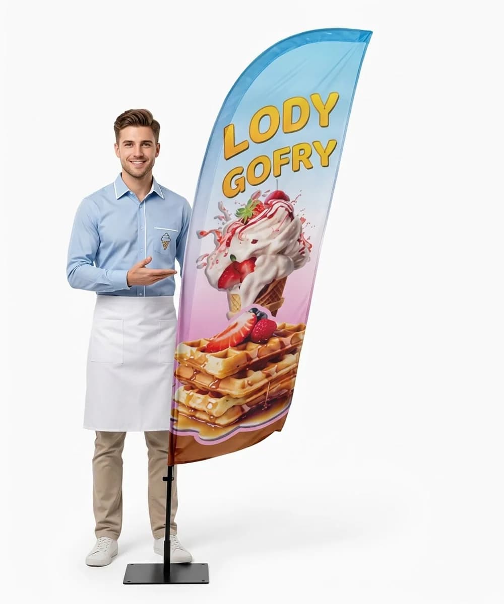 Winder reklamowy – Lody – wzór 3 – zestaw konfigurowalny