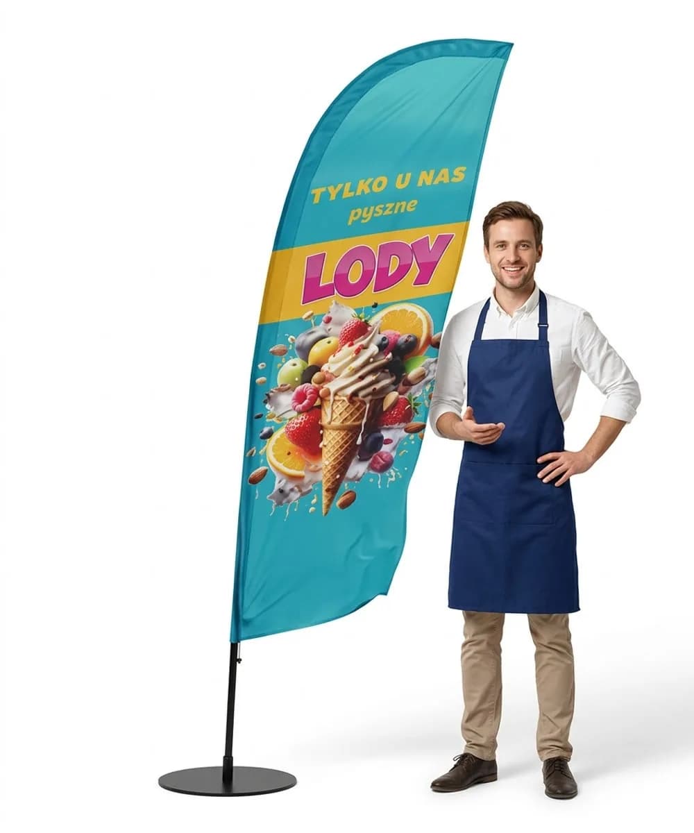 Winder reklamowy – Lody – wzór 4 – zestaw konfigurowalny
