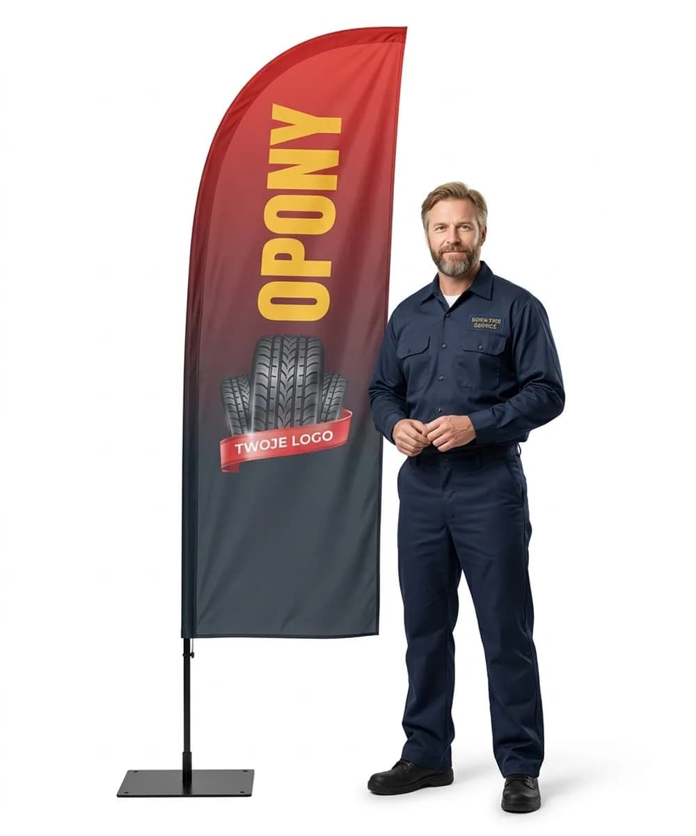 Winder reklamowy – Opony Wulkanizacja – wzór 3 – zestaw konfigurowalny