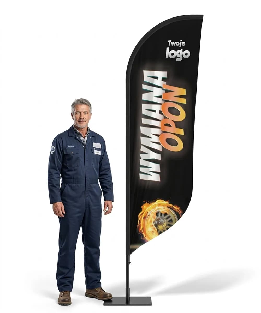 Winder reklamowy – Opony Wulkanizacja – wzór 4 – zestaw konfigurowalny