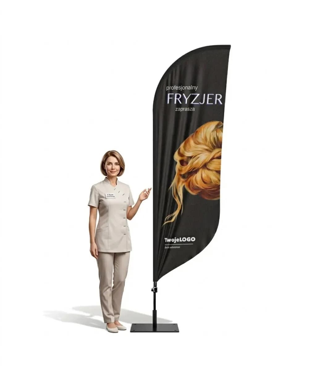 Winder reklamowy – Fryzjer beauty reklama – wzór 7 – zestaw konfigurowalny