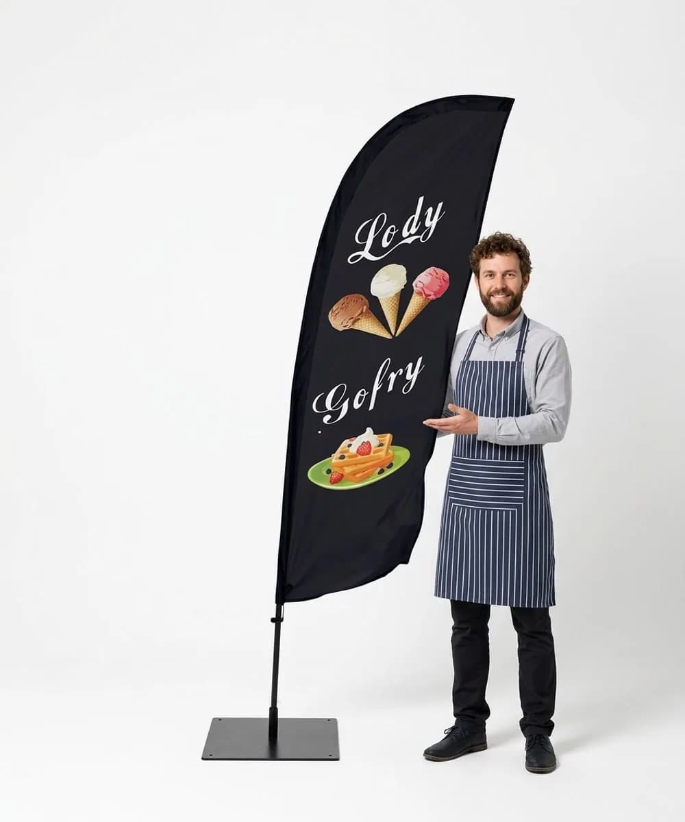 Winder reklamowy – Lody – wzór 13 – zestaw konfigurowalny