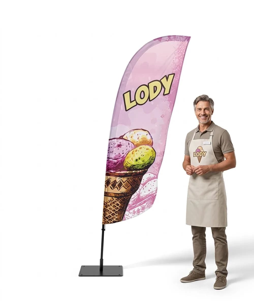 Winder reklamowy – Lody – wzór 14 – zestaw konfigurowalny
