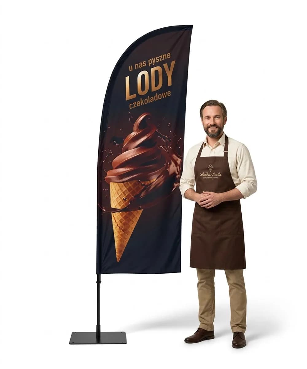 Winder reklamowy – Lody – wzór 15 – zestaw konfigurowalny