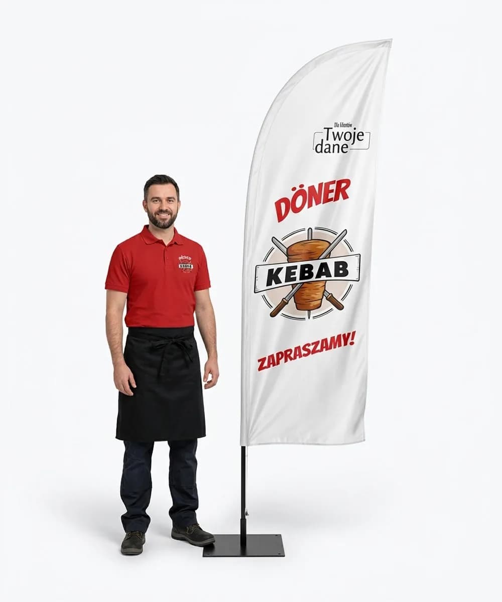 Winder reklamowy – Kebab – wzór 5 – zestaw konfigurowalny