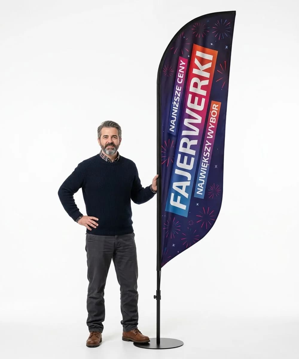 Winder reklamowy – Fajerwerki reklama – wzór 1 – zestaw konfigurowalny