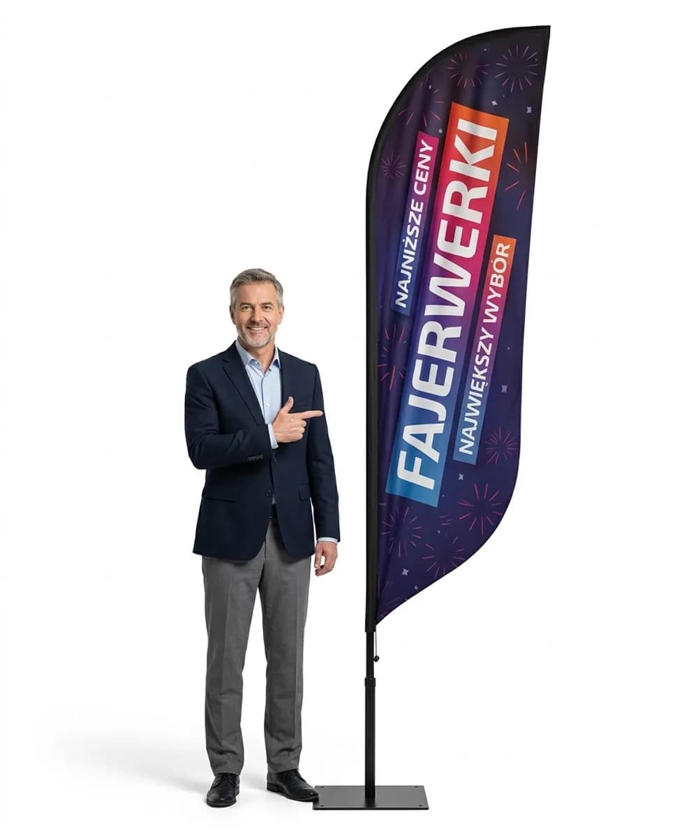 Winder reklamowy – Fajerwerki reklama – wzór 2 – zestaw konfigurowalny