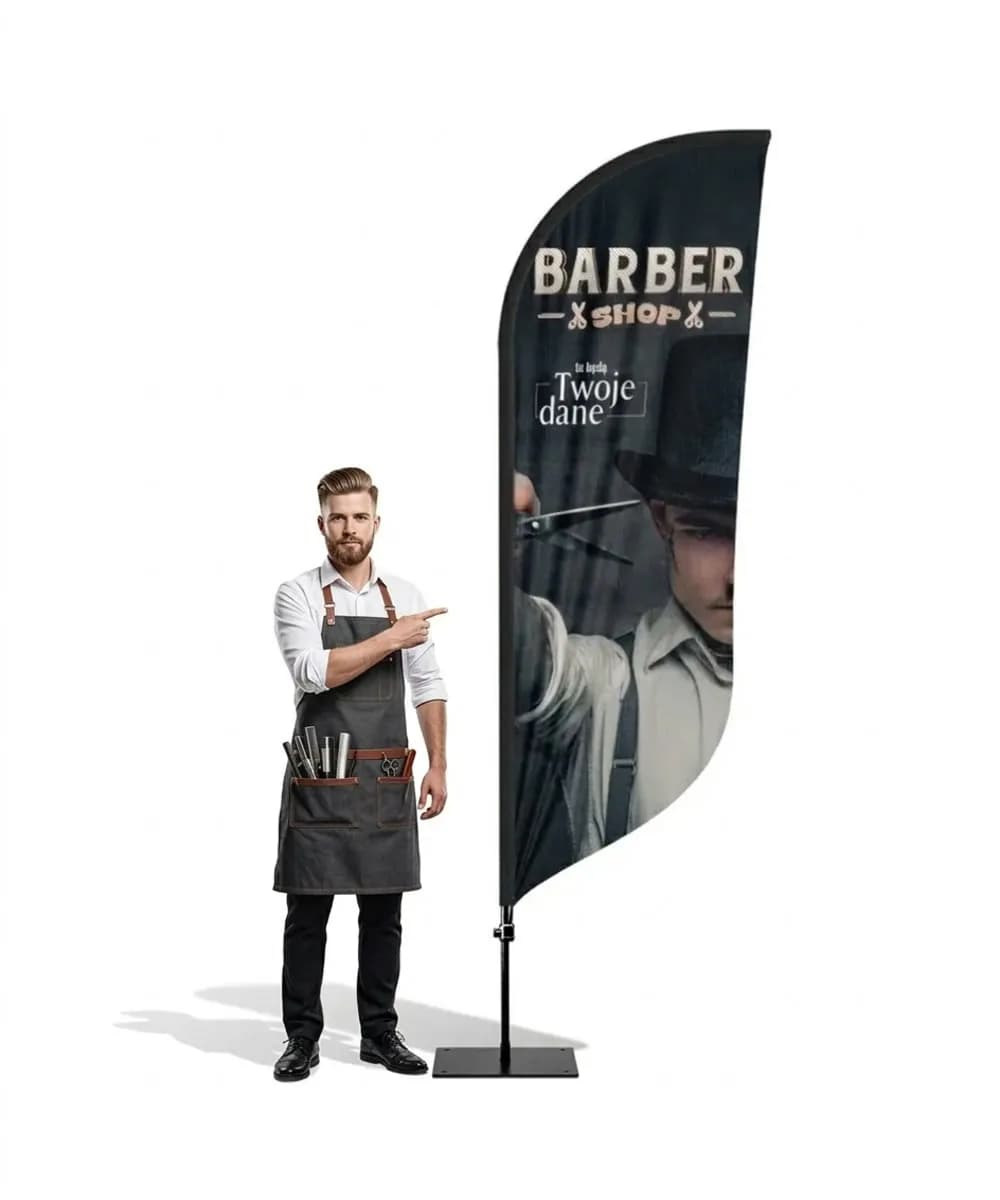Winder reklamowy – Barber – wzór 19 – zestaw konfigurowalny