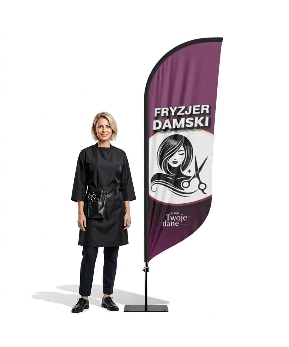 Winder reklamowy – Fryzjer – wzór 12 – zestaw konfigurowalny
