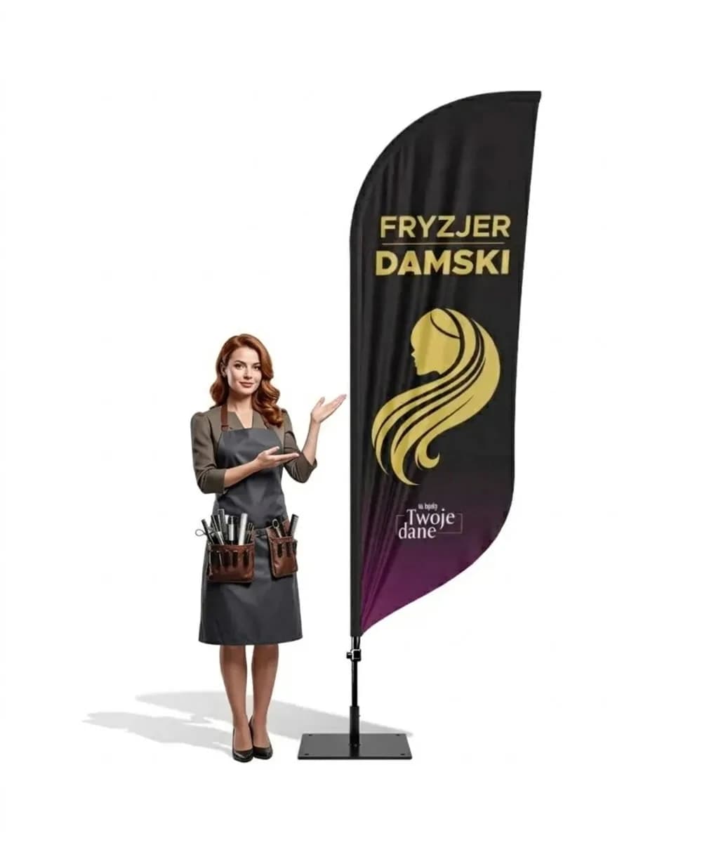 Winder reklamowy – Fryzjer – wzór 14 – zestaw konfigurowalny