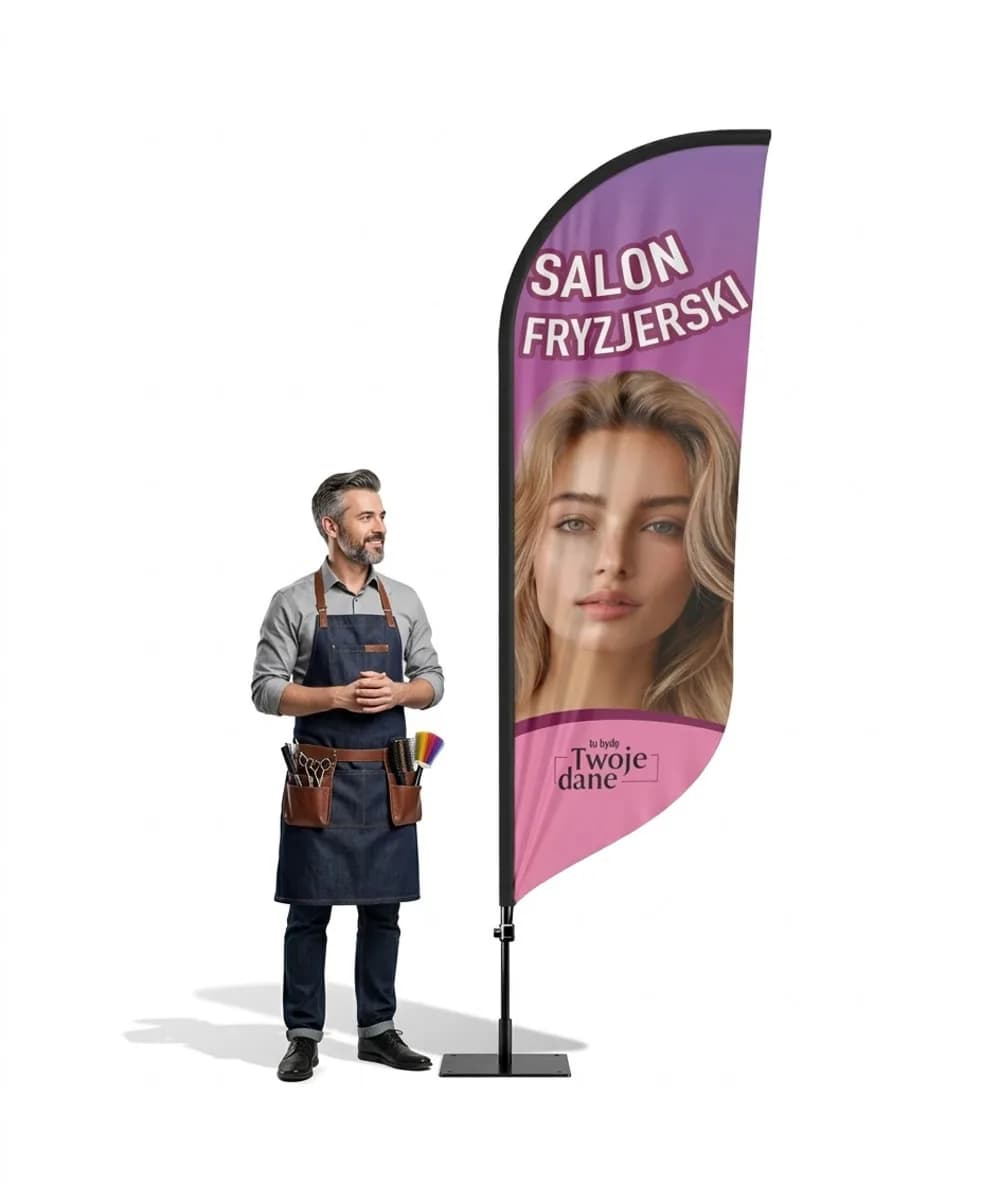 Winder reklamowy – Fryzjer – wzór 6 – zestaw konfigurowalny
