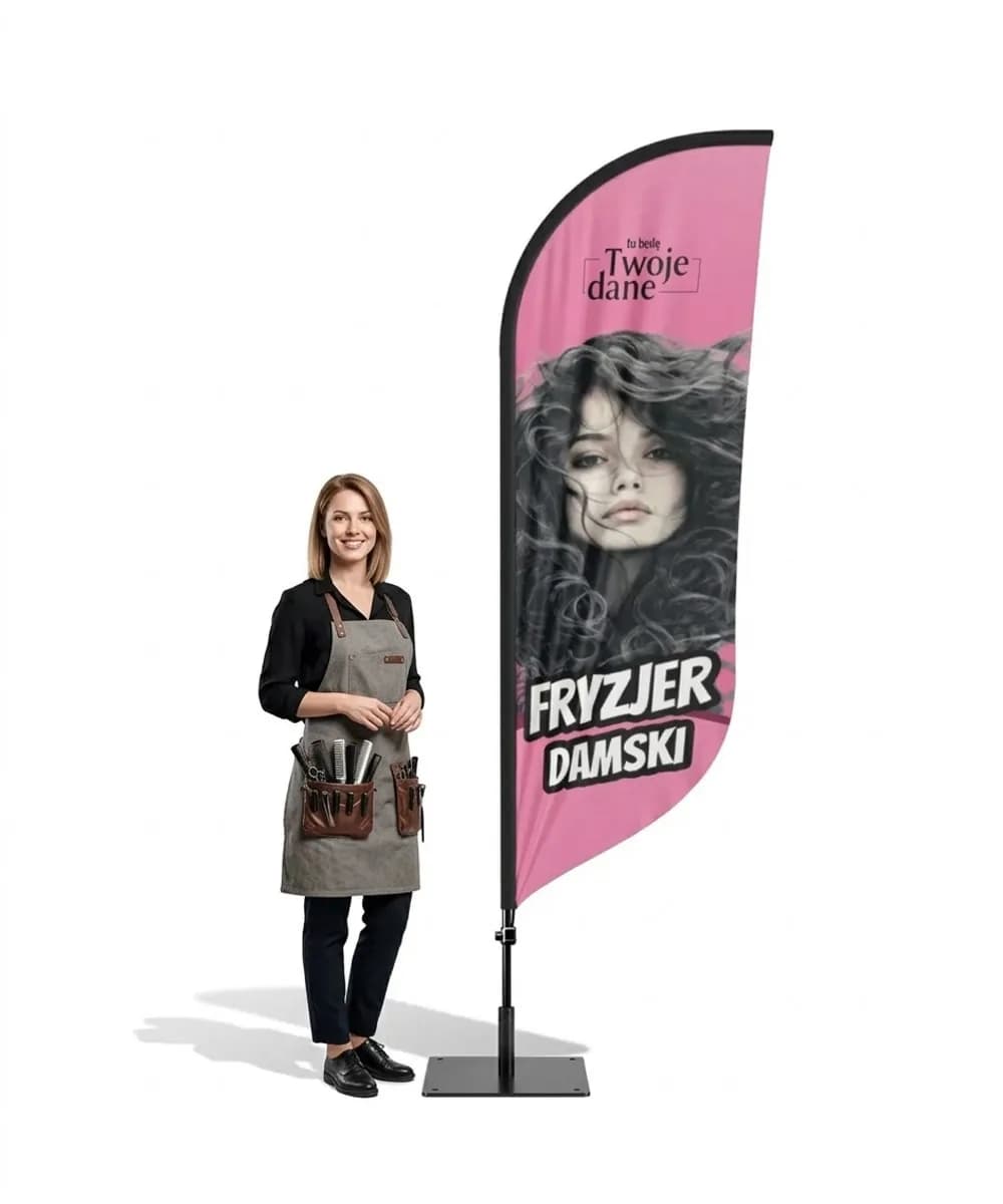 Winder reklamowy – Fryzjer – wzór 5 – zestaw konfigurowalny