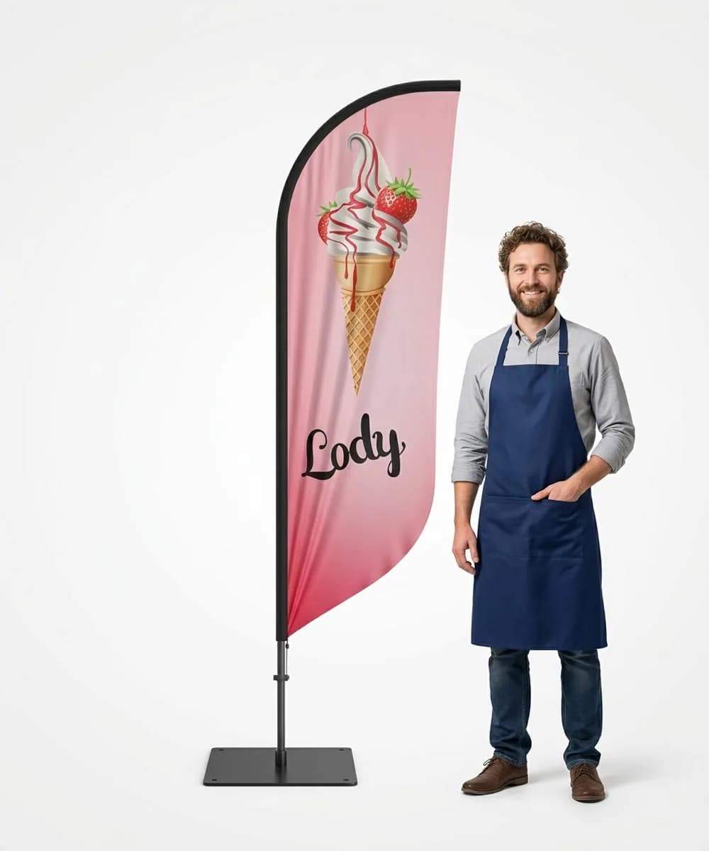 Winder reklamowy – Lody – wzór 17 – zestaw konfigurowalny